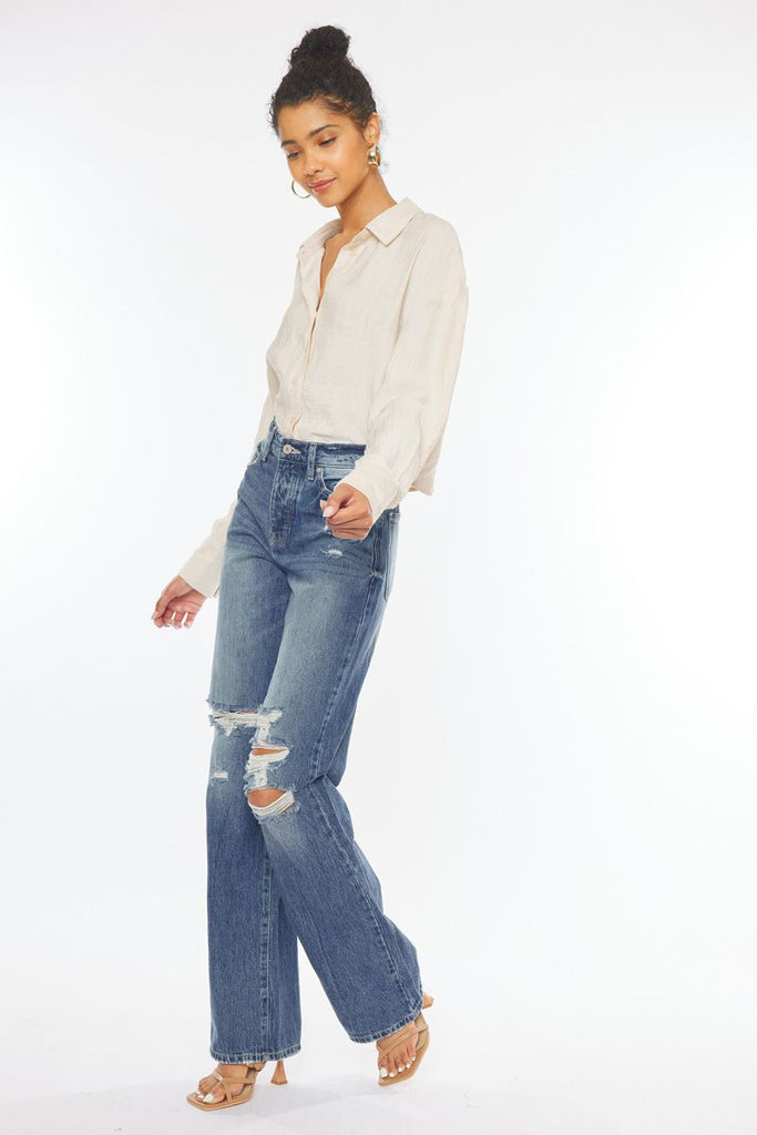 Lydia Ultra High Rise 90's Flare Jeans    Jeans Kancan- Tilden Co.